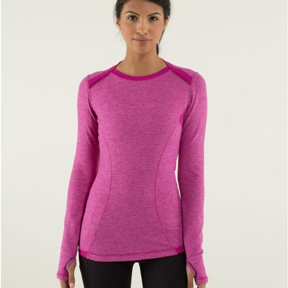 Lululemon Run Soft Long Sleeve Pink 4 NWOT - Picture 2 of 14